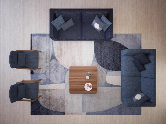 Living room Modern Fabric Sofa Two-seater Sofa Couch Luxury Design Furnishings
