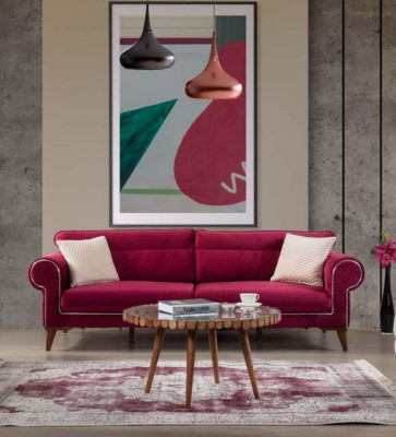 Luxury Sofa set Sofa Colorful Group Sofas 3+3+1 Seater Armchair Velvet Set