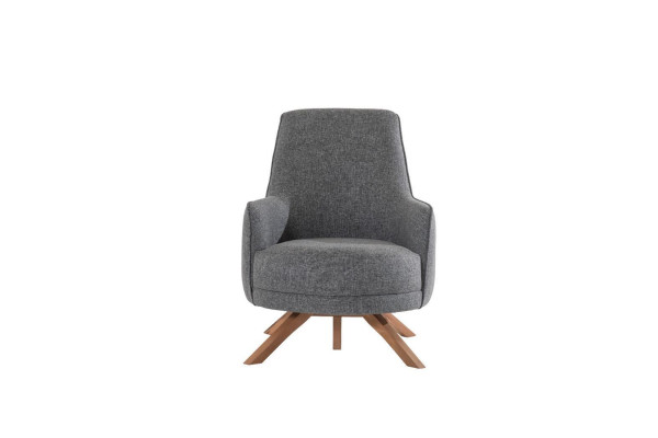 Modern Living room Armchair Single Seater Upholstery Relax Armchair Wooden Feet new
