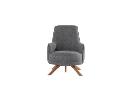 Modern Living room Armchair Single Seater Upholstery Relax Armchair Wooden Feet new