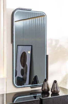 Modern Black Wall Mirror Mirror Dressing Table Mirror Hallway Mirror
