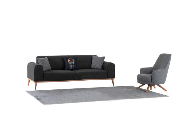 exclusive Living room Set of 3-Seater Sofa and Armchair Novelty 2-piece.