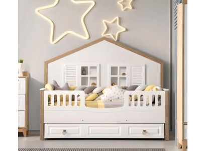 Perfect childrens room bed frame children's room furniture light wood novelty