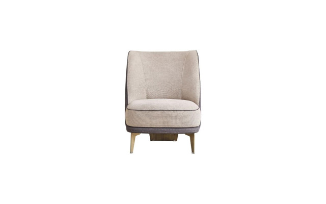 Gray-Beige Armchair Designer Single-Seater Armchair Living room 1-Seater new