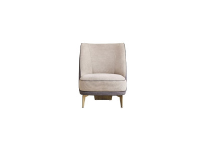 Gray-Beige Armchair Designer Single-Seater Armchair Living room 1-Seater new