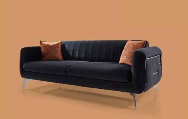Luxury Suite Set 3-piece Sofa set 3+3+1 Seater Brown Armchair Sofas