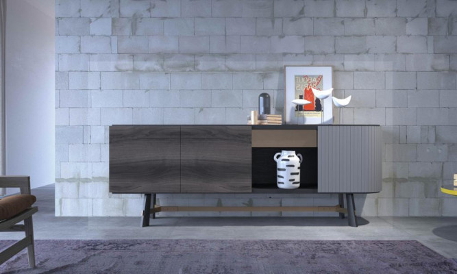 Sideboard Chest of drawers Wood Sideboard Wardrobe Dining room Modern Black