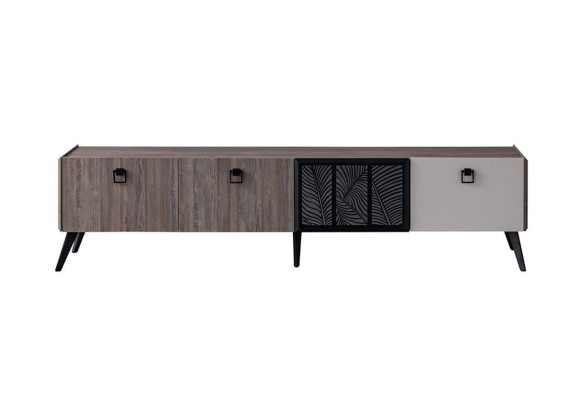 Sideboard Living room TV Stand TV-cabinet Lowboard Wardrobe Wood Gray Chest of drawers