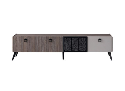 Sideboard Living room TV Stand TV-cabinet Lowboard Wardrobe Wood Gray Chest of drawers