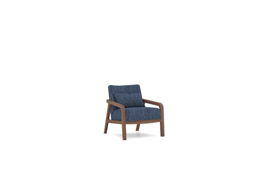 Modern Armchair Design Furnishings Living room Blue Fabric Couch Textile new