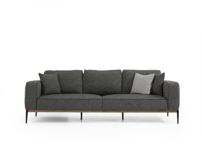 Three Seater Sofa 3 Seater Fabric Modern Sofas Design Living room Gray