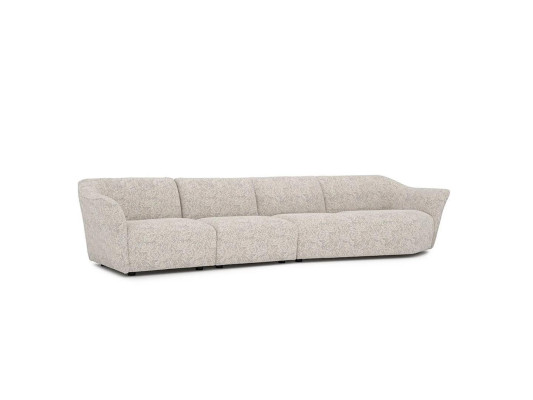 Living room Modern White Sofa Four Seater Couch Upholstered furniture Modern Furnishings