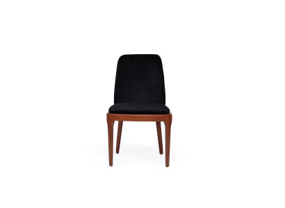 Black -Brown Upholstered Chair Designer Dining room Furniture Single Seater Chair