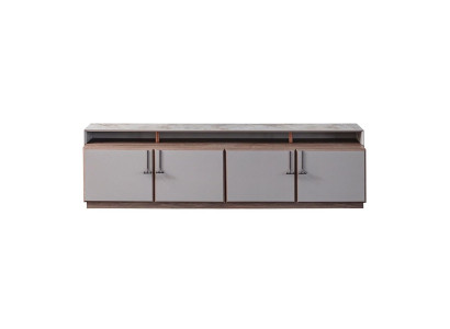 Sideboard TV stand TV cabinet Lowboard Gray Living room Wood Table Wardrobe