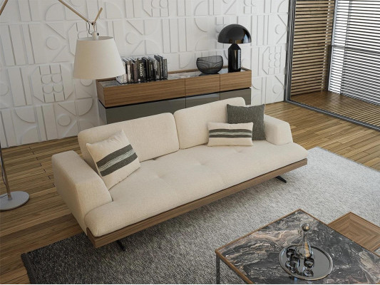 Luxury Upholstered furniture Three Seater Sofa Design Modern Living room Couch new