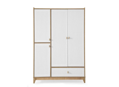 Stylish Wardrobe White Wood Wardrobe Design Childrens room Furniture