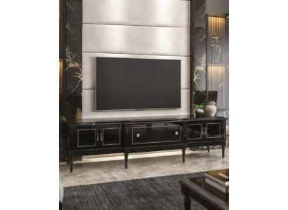 Luxury tv stand Stylish Wardrobe Chest of drawers Furniture Black TV cabinet stand