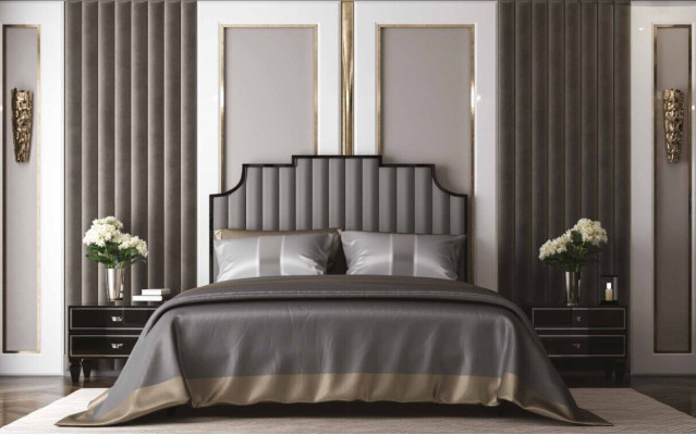 Bedroom Set Luxury Complete's Bed +2x Bedside tables 3-piece. Modern set new