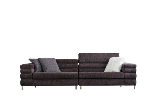 Living room Upholstered Sofas Designer 4-Seater Couch Brown Four-Seater new
