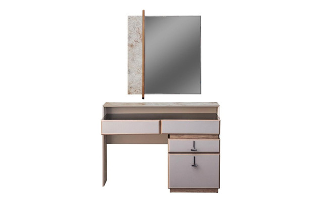 Dressing table Dressing table Make-up console Mirror Console table Gray