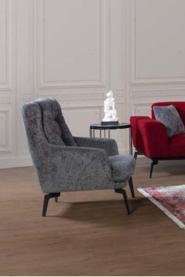 Sofa set 3+3+1 Couch Set Suite Upholstery Seat furniture Gray Fabric Upholstery 3-piece