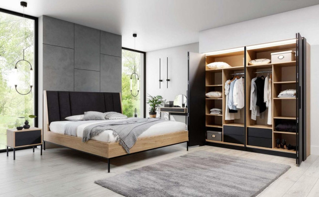 Wardrobe Black Luxury Wood Bedroom Elegant Wardrobe Design Modern