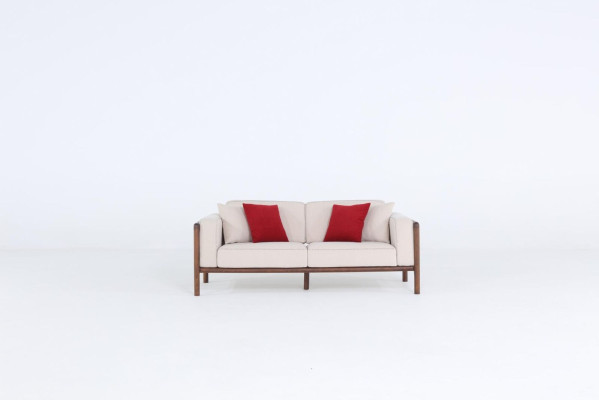 Sofa 2 Seater Two-seater Modern Fabric Sofas Design Living room new White
