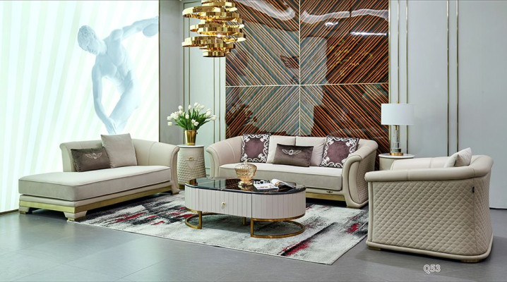 Suite Group Set Sofa set 3+1 Seater Chaise Longue Upholstery Sofas