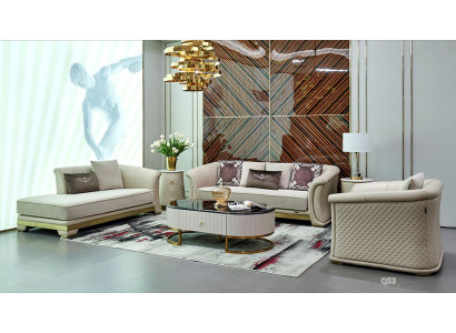 Suite Group Set Sofa set 3+1 Seater Chaise Longue Upholstery Sofas