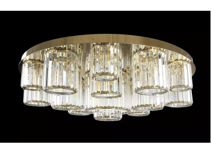 Round Chandelier Ceiling light Luster Ceiling lamp Living room Gold