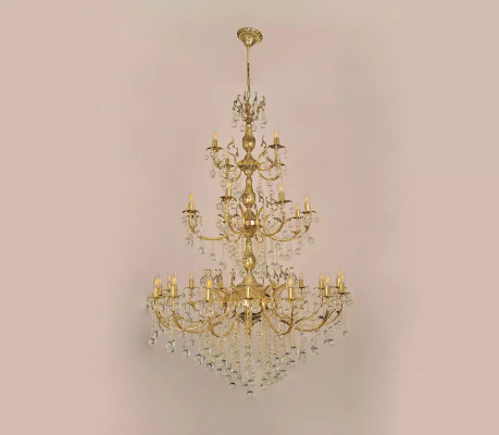 Luster Chandelier Ceiling Light xxl Luxury Gold Ceiling lamp Crystal