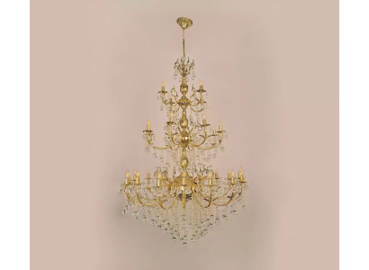 Luster Chandelier Ceiling Light xxl Luxury Gold Ceiling lamp Crystal