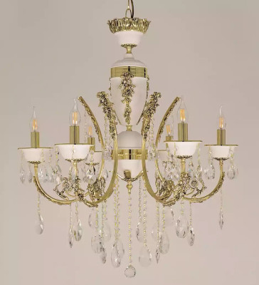 Luxury Chandelier Ceiling lamp Luster Ceiling light Gold Crystal 60x100cm