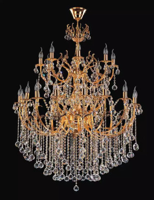Royal Luxury Chandelier Ceiling Light Gold Ceiling lamp Luster Crystal