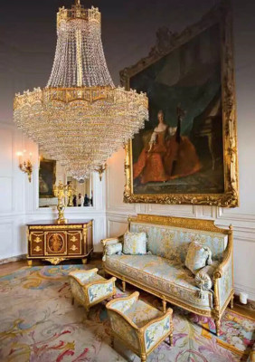 Luxury ceiling light Chandelier Ceiling lamp Luster Gold Crystal 77x145