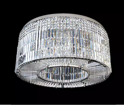 Chandelier Modern Designer 16 Light Pendant Chrome Living room Crystal