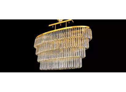 Chandelier ceiling pendant luxury crystal gold living room chandelier