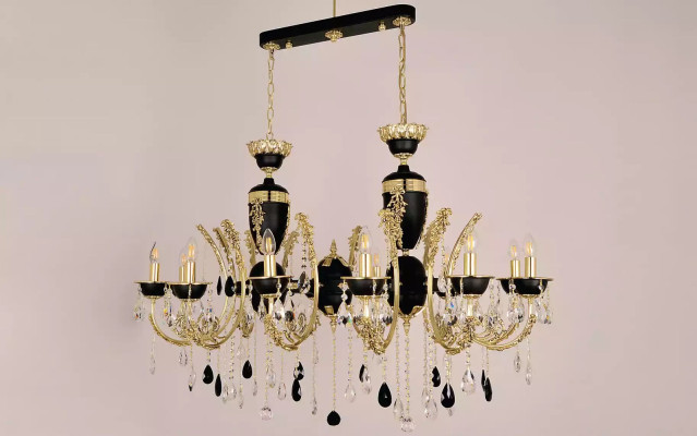 Ceiling light Luxury Chandelier Ceiling lamp Luster Crystal Black Lamp