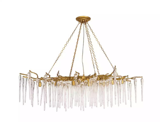 Ceiling lamp Glass Ceiling light Living room Lamp Light fixture Tropical Crystal