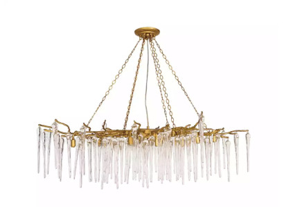 Ceiling lamp Glass Ceiling light Living room Lamp Light fixture Tropical Crystal