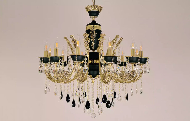 Lamp Chandelier Ceiling Light Luxury Ceiling lamp Luster Crystal Black