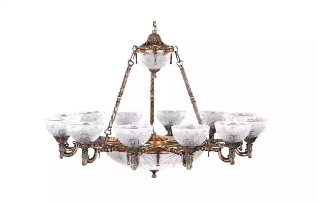 Ceiling light Chandelier Lamp Ceiling lamp Luster Glass 122cm Lamps
