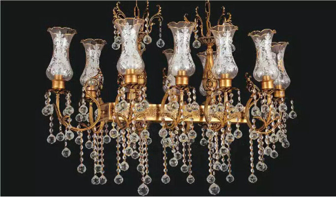 Chandelier ceiling light luxury ceiling lamp chandelier gold crystal light fixture