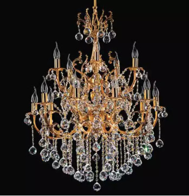 Ceiling light Luxury Chandelier Ceiling lamp Luster Gold Crystal 75x125