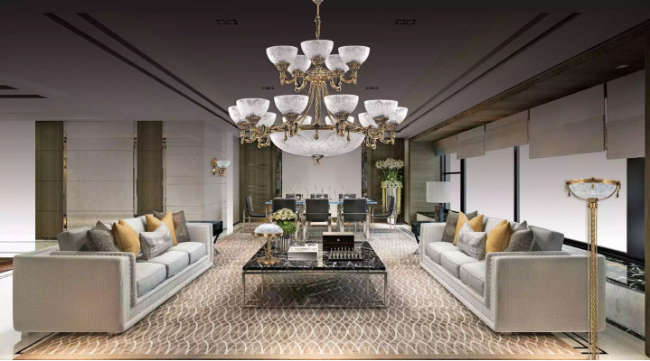 Ceiling lamp Chandelier Ceiling Light Lamp Chandelier Glass Gray Lamps
