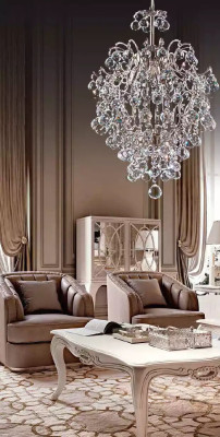 Luxury chandelier ceiling light Ceiling lamp Chandelier Crystal Silver