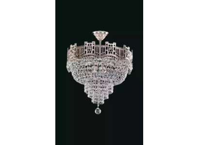 Ceiling chandelier Luxury Chandelier Ceiling lamp Luster Silver Crystal Lamp