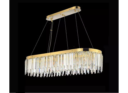 Chandelier Crystal Luxury Gold Pendant Hanging Lamp Light fixture Living room