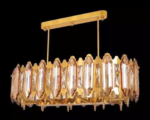 Ceiling lamp Chandelier Ceiling Light Lamp Gold Luster Crystal