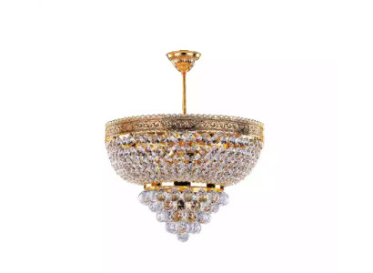 Round Chandelier Luxury Ceiling Light Chandelier Ceiling lamp Crystal Gold 50x60